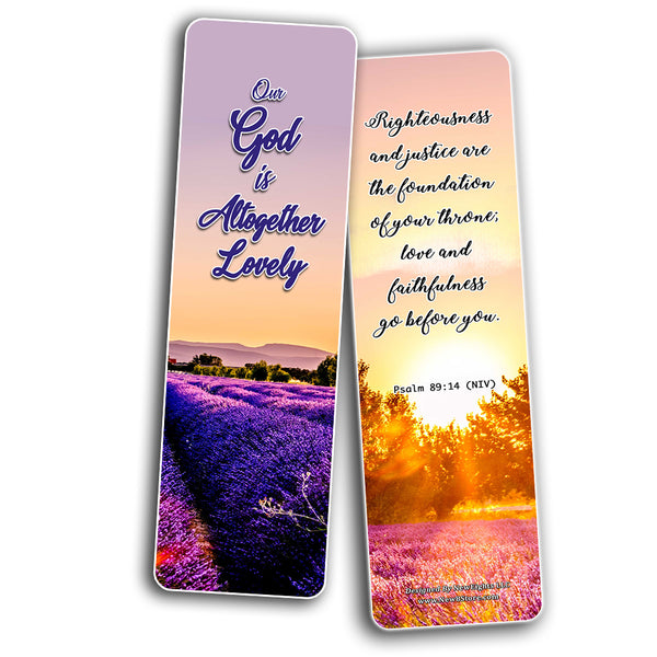 Religious Scriptures about Walking with God Bookmarks (60 Pack) - Perfect Giveaway for Sunday School - Prayer Cards - War Room Decor - Encouragement Gifts - VBS Gifts