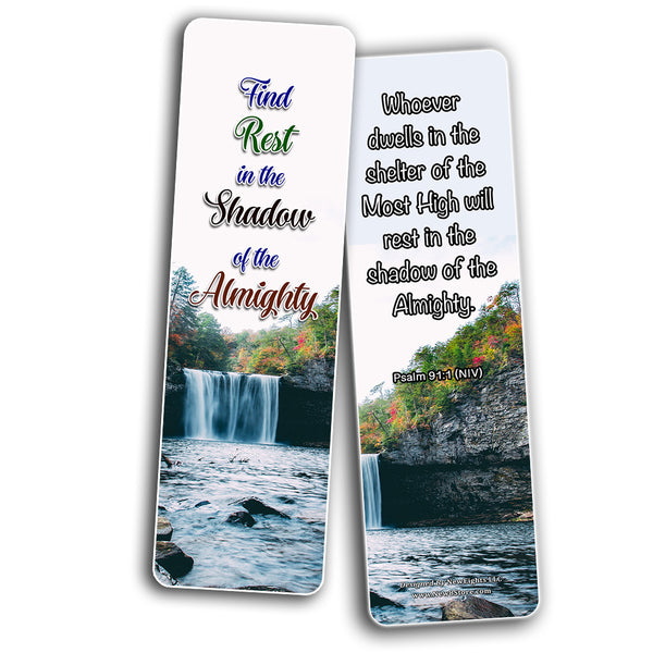 Religious Scriptures about Walking with God Bookmarks (60 Pack) - Perfect Giveaway for Sunday School - Prayer Cards - War Room Decor - Encouragement Gifts - VBS Gifts