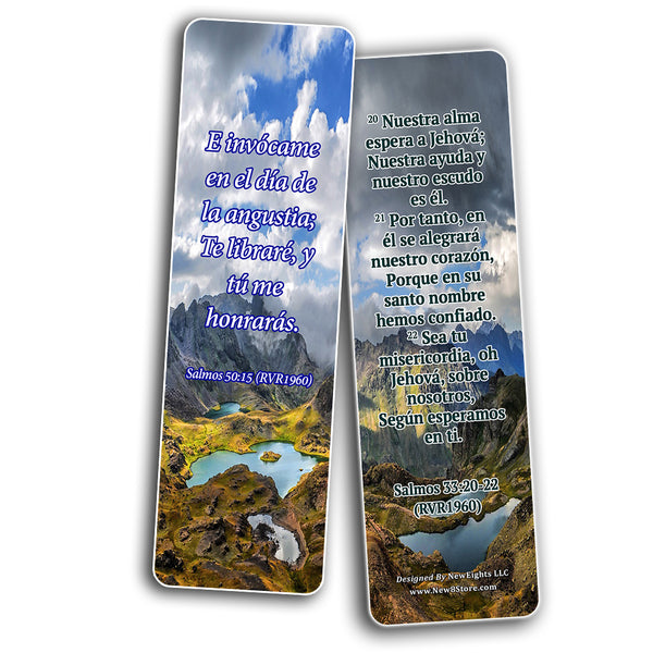 Spanish Inspirational Bible Verses for Cancer Patients Bookmarks (60-Pack)