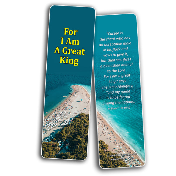 Memory Verse About Greatness of God Bookmarks (60-Pack) - Perfect Gift Away for Sunday Schools