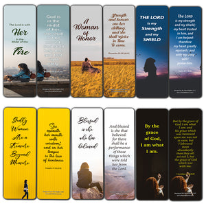 Popular Bible Verses for Women Bookmarks KJV (60-Pack) - Best Giftaway for Women Ministries