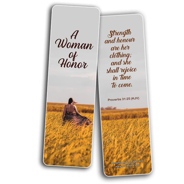 Popular Bible Verses for Women Bookmarks KJV (60-Pack) - Best Giftaway for Women Ministries