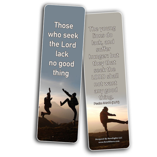 Popular Bible Verses for Teens Bookmarks KJV (60-Pack) - Perfect Giveaways for Sunday School for Teens