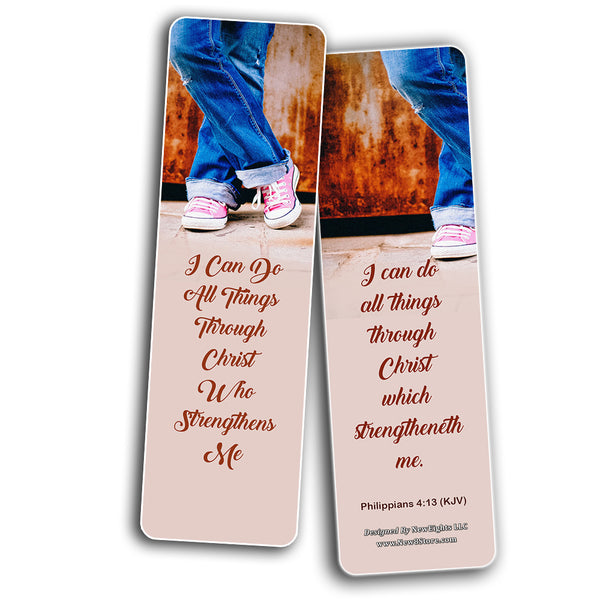 Popular Bible Verses for Teens Bookmarks KJV (60-Pack) - Perfect Giveaways for Sunday School for Teens