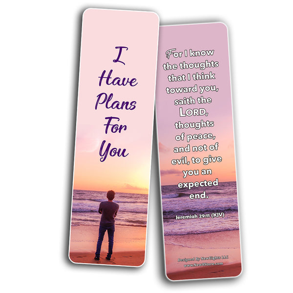 Popular Bible Verses for Teens Bookmarks KJV (60-Pack) - Perfect Giveaways for Sunday School for Teens