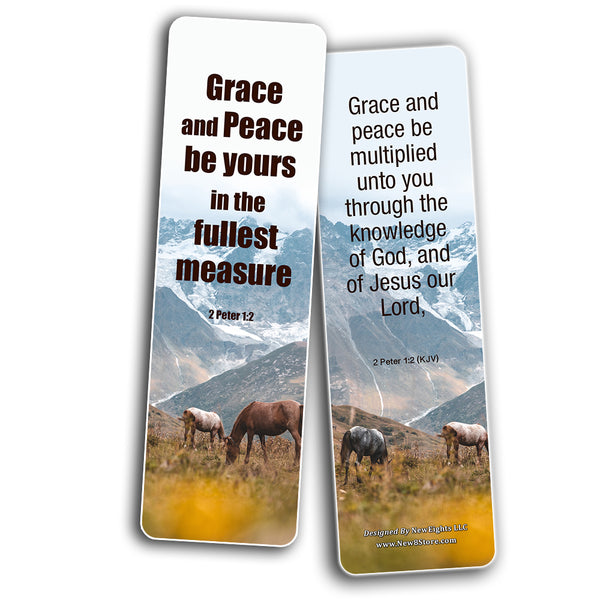 God's Grace is Sufficient KJV Bookmarks (30-Pack) - Handy Christian Daily Reminder