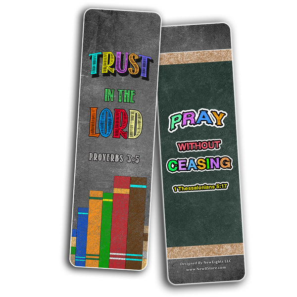 Colorful Bible Verse Bookmarks Cards (60-Pack) - Perfect Gift Away for Sunday Schools