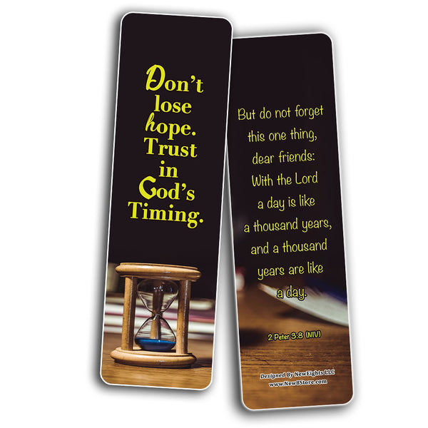 Learning To Trust In God's Timing Memory Verses Bookmarks (30-Pack) - Handy Reminder About Trusting in God?s Timetable Providing Comfort and Peace