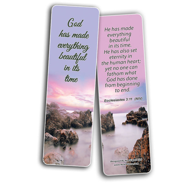 Learning To Trust In God's Timing Memory Verses Bookmarks (30-Pack) - Handy Reminder About Trusting in God?s Timetable Providing Comfort and Peace