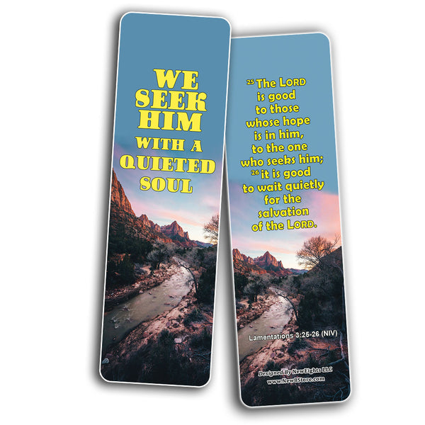Learning To Trust In God's Timing Memory Verses Bookmarks (30-Pack) - Handy Reminder About Trusting in God?s Timetable Providing Comfort and Peace