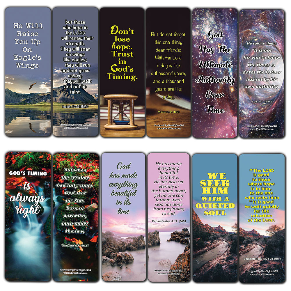 Learning To Trust In God's Timing Memory Verses Bookmarks (30-Pack) - Handy Reminder About Trusting in God?s Timetable Providing Comfort and Peace