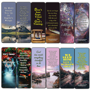 Learning To Trust In God's Timing Memory Verses Bookmarks (30-Pack) - Handy Reminder About Trusting in God?s Timetable Providing Comfort and Peace