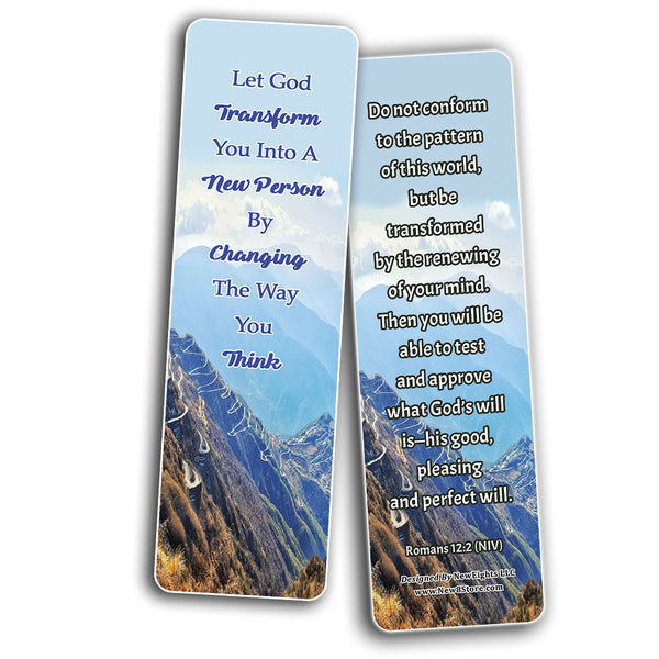 How To Live An Intentional Life Memory Verses Bookmarks (60-Pack) - Perfect Giftaway for Sunday School and Ministries