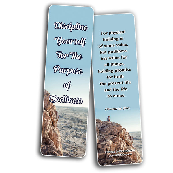 How To Live An Intentional Life Memory Verses Bookmarks (60-Pack) - Perfect Giftaway for Sunday School and Ministries