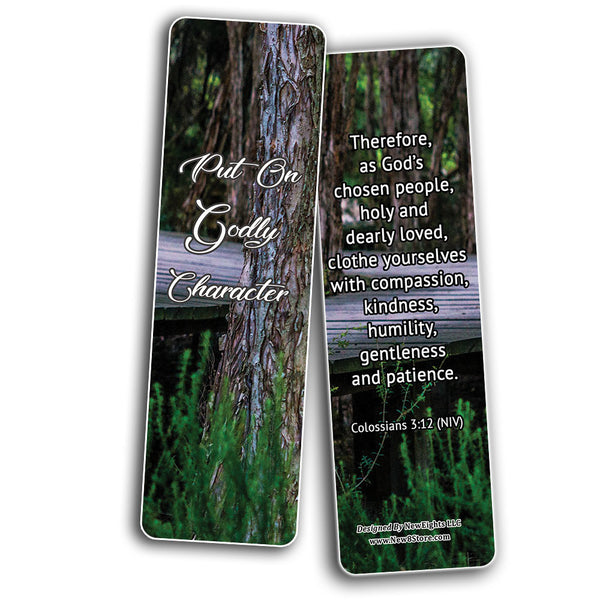 How To Live An Intentional Life Memory Verses Bookmarks (60-Pack) - Perfect Giftaway for Sunday School and Ministries