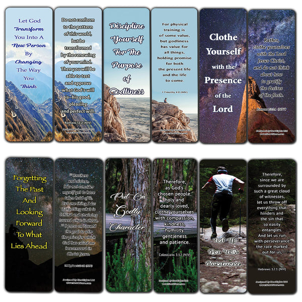 How To Live An Intentional Life Memory Verses Bookmarks (60-Pack) - Perfect Giftaway for Sunday School and Ministries