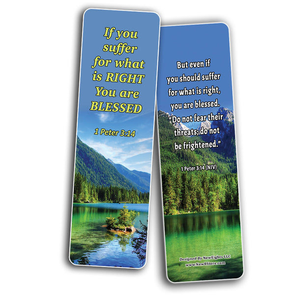 Living Out God's Mission Bible Verse Bookmarks (60-Pack) - Perfect Giftaway for Sunday School and Ministries