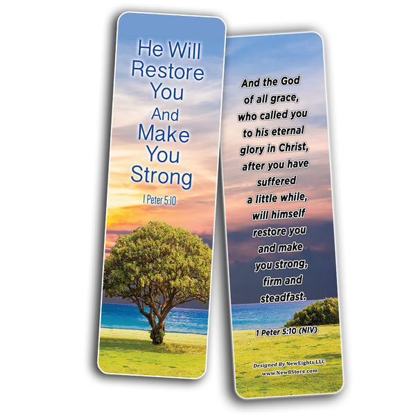 Living Out God's Mission Bible Verse Bookmarks (60-Pack) - Perfect Giftaway for Sunday School and Ministries