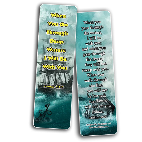 Living Out God's Mission Bible Verse Bookmarks (60-Pack) - Perfect Giftaway for Sunday School and Ministries