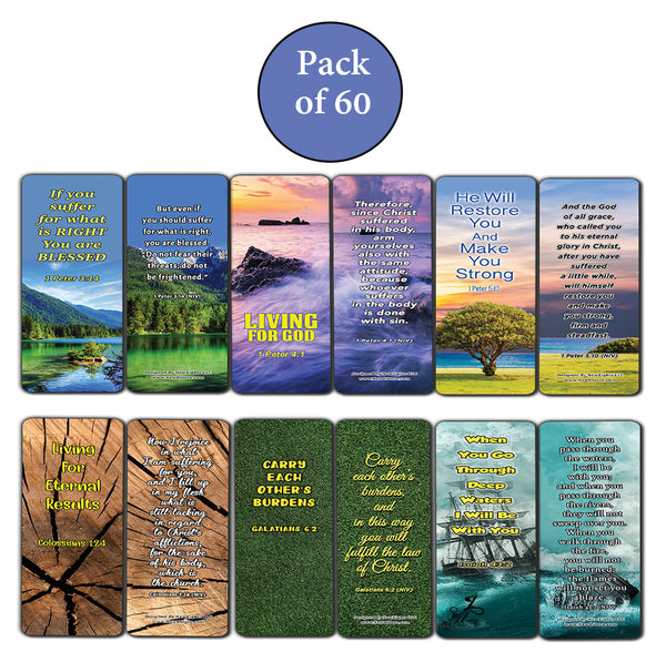 Living Out God's Mission Bible Verse Bookmarks (60-Pack) - Perfect Giftaway for Sunday School and Ministries