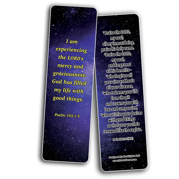 Christian Affirmations Bible Verses for Men Cards (30-Pack) - Daily Bible Reminders for Men