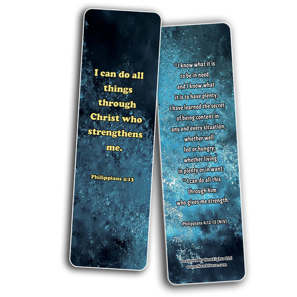 Christian Affirmations Bible Verses for Men Cards (60-Pack) - Great Giftaway for Men and Husbands