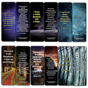 Christian Affirmations Bible Verses for Men Cards (30-Pack) - Daily Bible Reminders for Men