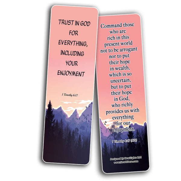 Bible verses about Getting Rich And Wealthy Bookmarks (30-Pack) - Handy Reminder About Getting Rich and Wealthy
