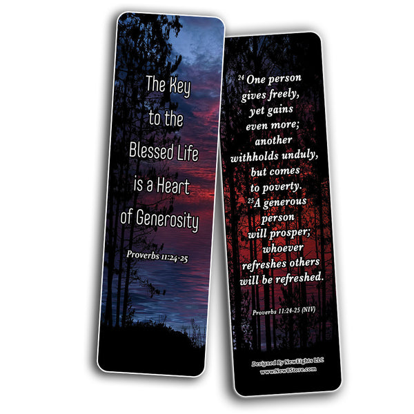 Bible verses about Getting Rich And Wealthy Bookmarks (30-Pack) - Handy Reminder About Getting Rich and Wealthy