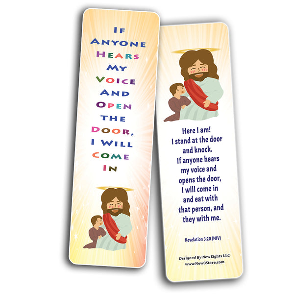 Salvation Gospel Bible Verses Bookmarks for Kids (60-Pack) - Perfect Giveaways for Sunday School, VBS and Children's Ministry