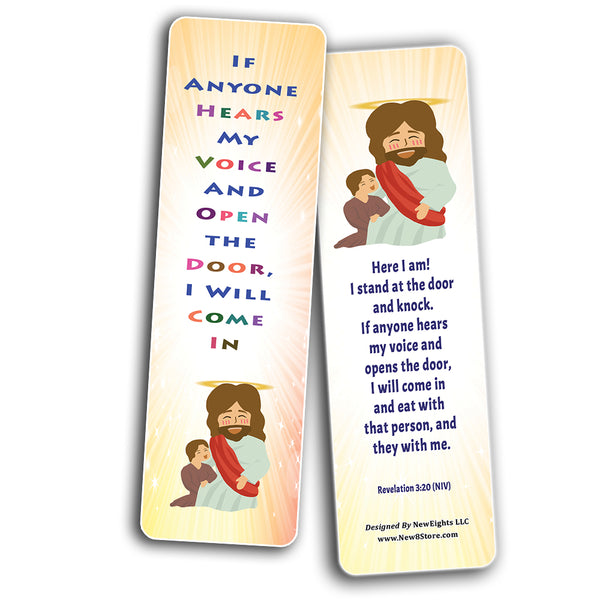 Salvation Gospel Bible Verses Bookmarks for Kids (30-Pack) - Daily Memory Verses For Children