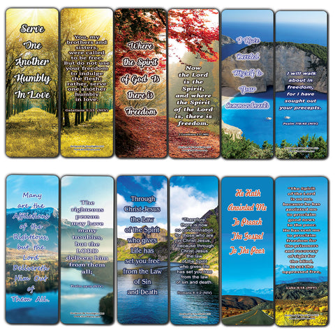 The Goodness of Freedom Bible Bookmarks (30-Pack) - Handy Reminder About The Goodness of Freedom