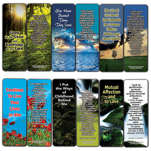 Everything You Need for Growth Bible Bookmarks (30-Pack) - Handy Reminder About How to Grow in Christ