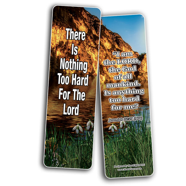 Stop Blocking Your Miracles Bible Bookmarks (60-Pack) - Perfect Giftaway for Sunday School and Ministries - VBS Sunday School Easter Baptism Thanksgiving Christmas Rewards Encouragement Gift Scripture