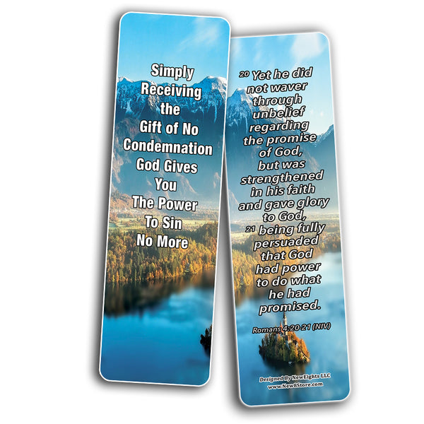 The Power of God's Righteousness Bible Bookmarks (30-Pack) - Stocking Stuffers Devotional Bible Study - Church Ministry Supplies Teacher Classroom incentive Gifts