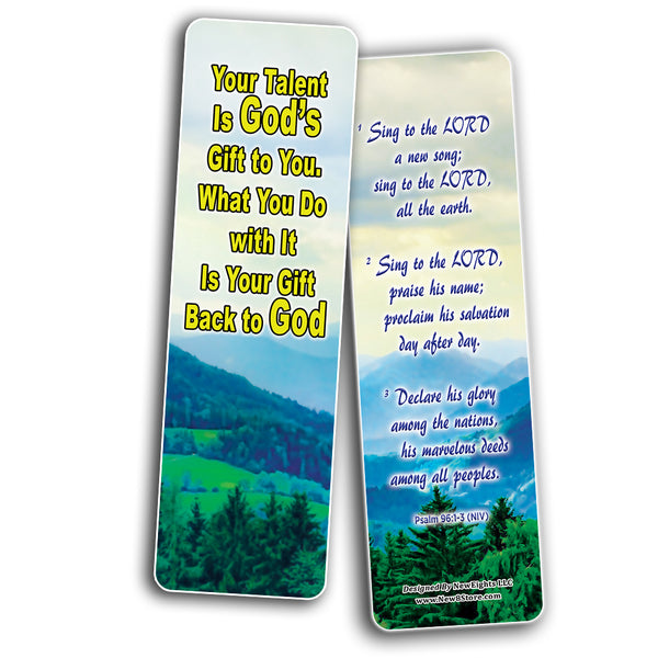 Your Journey to God Bible Bookmarks (60-Pack) - VBS Sunday School Easter Baptism Thanksgiving Christmas Rewards Encouragement Motivational Gift