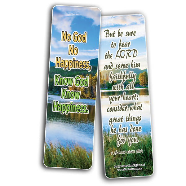 Your Journey to God Bible Bookmarks (30-Pack) - Stocking Stuffers Devotional Bible Study - Church Ministry Supplies Teacher Classroom Incentive Gifts
