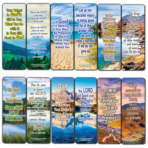 Your Journey to God Bible Bookmarks (30-Pack) - Stocking Stuffers Devotional Bible Study - Church Ministry Supplies Teacher Classroom Incentive Gifts