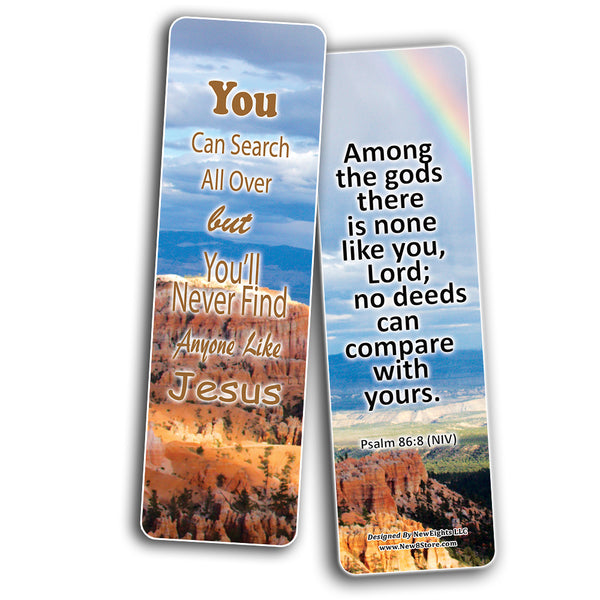 There Is None Like You Lord Bible Bookmarks (30-Pack) - Stocking Stuffers Adoration Devotional Bible Study - Church Ministry Supplies Classroom Teacher Incentive Gift Giveaways