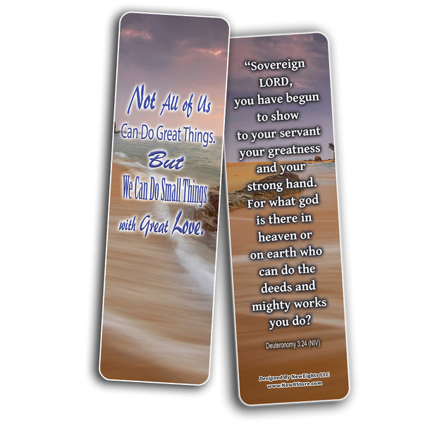 There Is None Like You Lord Bible Bookmarks (30-Pack) - Stocking Stuffers Adoration Devotional Bible Study - Church Ministry Supplies Classroom Teacher Incentive Gift Giveaways