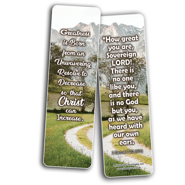 There Is None Like You Lord Bible Bookmarks (30-Pack) - Stocking Stuffers Adoration Devotional Bible Study - Church Ministry Supplies Classroom Teacher Incentive Gift Giveaways