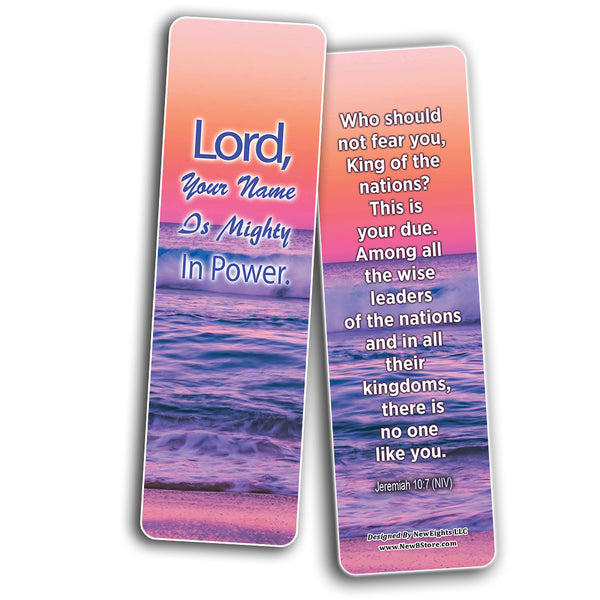 There Is None Like You Lord Bible Bookmarks (30-Pack) - Stocking Stuffers Adoration Devotional Bible Study - Church Ministry Supplies Classroom Teacher Incentive Gift Giveaways