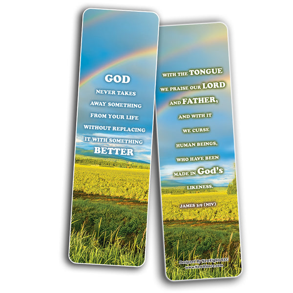 Made In the Image of God Bible Bookmarks (30-Pack) - Stocking Stuffers Devotional Bible Study - Church Ministry Supplies Teacher Classroom Incentive Gifts