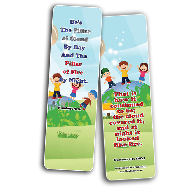 NewEights Jesus Throughout the Bible Bookmarks Series 1 (30-Pack) - Stocking Stuffers Adoration Devotional Bible Study - Church Ministry Supplies Classroom Teacher Incentive Gifts Giveaways
