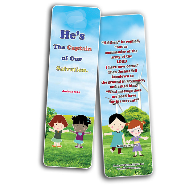 NewEights Jesus Throughout the Bible Bookmarks Series 1 (30-Pack) - Stocking Stuffers Adoration Devotional Bible Study - Church Ministry Supplies Classroom Teacher Incentive Gifts Giveaways