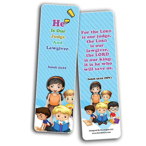 NewEights Jesus Throughout the Bible Bookmarks Series 2 (30-Pack) - Stocking Stuffers Adoration Devotional Bible Study - Christian Ministry Supplies Classroom Teacher Incentive Gifts Giveaways