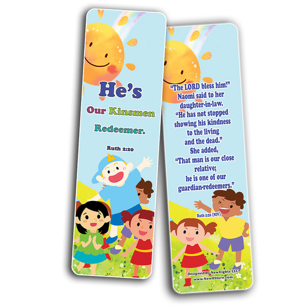 NewEights Jesus Throughout the Bible Bookmarks Series 2 (30-Pack) - Stocking Stuffers Adoration Devotional Bible Study - Christian Ministry Supplies Classroom Teacher Incentive Gifts Giveaways