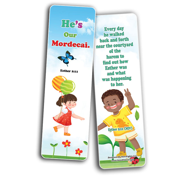 NewEights Jesus Throughout the Bible Bookmarks Series 2 (30-Pack) - Stocking Stuffers Adoration Devotional Bible Study - Christian Ministry Supplies Classroom Teacher Incentive Gifts Giveaways