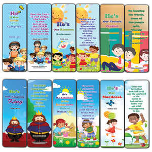 NewEights Jesus Throughout the Bible Bookmarks Series 2 (30-Pack) - Stocking Stuffers Adoration Devotional Bible Study - Christian Ministry Supplies Classroom Teacher Incentive Gifts Giveaways
