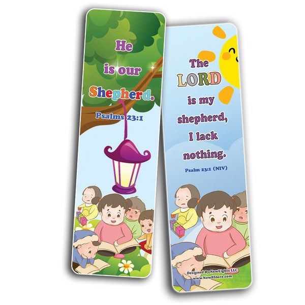 NewEights Jesus Throughout the Bible Bookmarks Series 3 (60-Pack) - VBS Sunday School Easter Baptism Thanksgiving Christmas Rewards Encouragement Cards Scriptures
